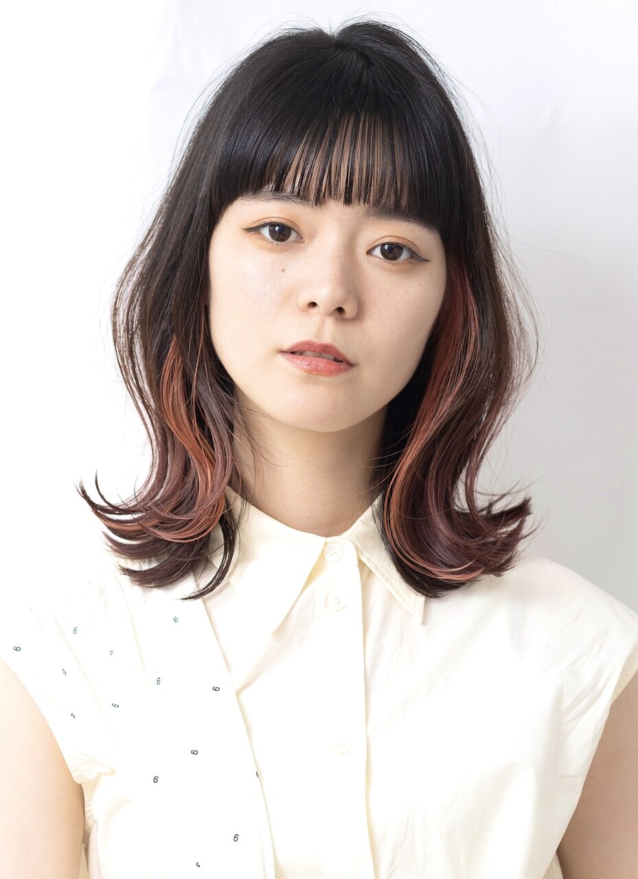 ☆lien.自由が丘大橋 ☆くびれ/インナーカラー/ピンクベージュ