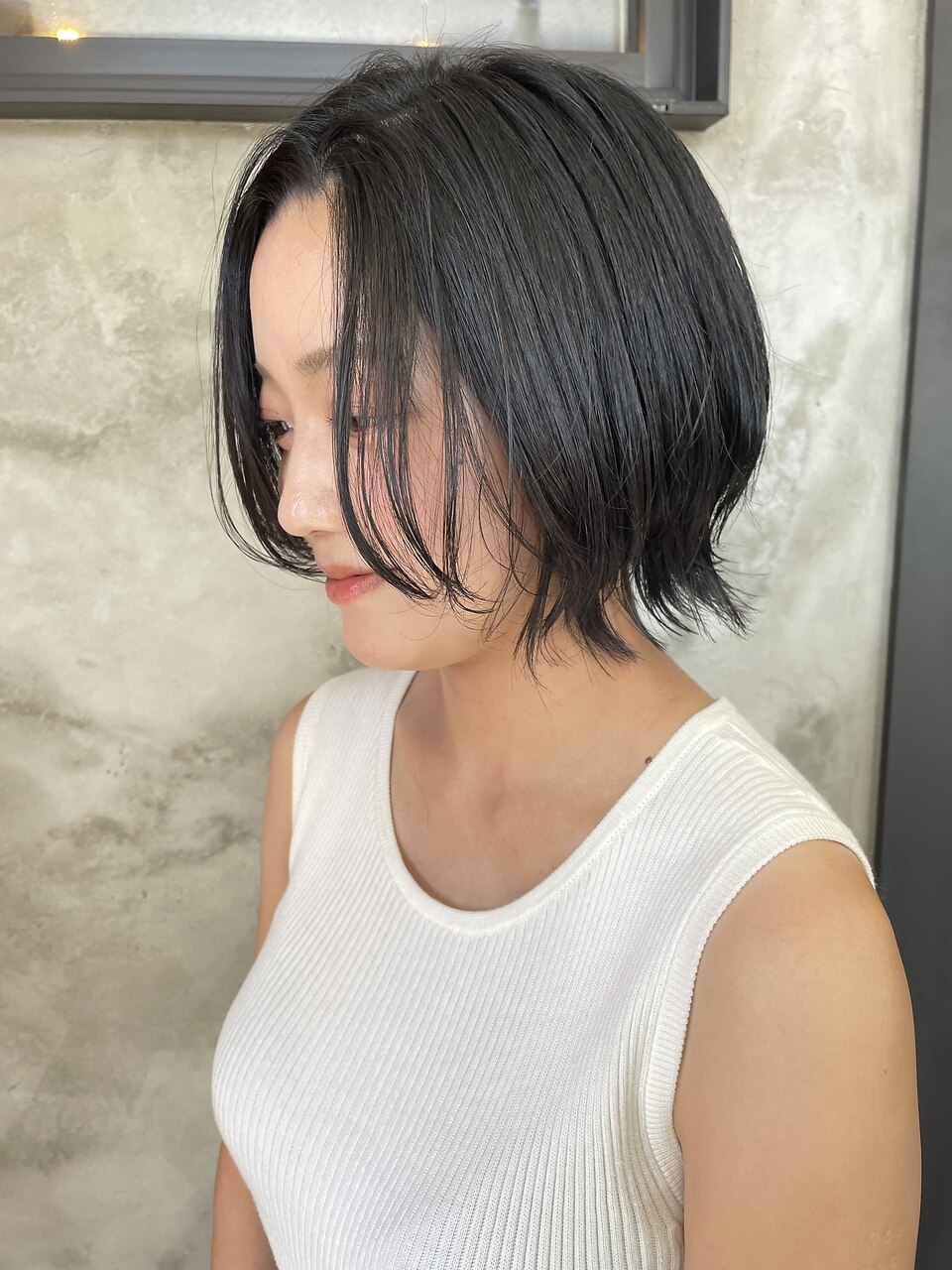 軽いショートバブ