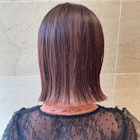 ボブ/きりっぱなしボブ/暖色カラー/前髪カット/結べるボブ/銀座