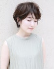 ふんわりパーマ・大人ショートボブ・30代・40代・50代・白髪染め