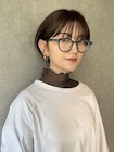 【 マッシュショート × ブラウンベージュ 】浅野美紀