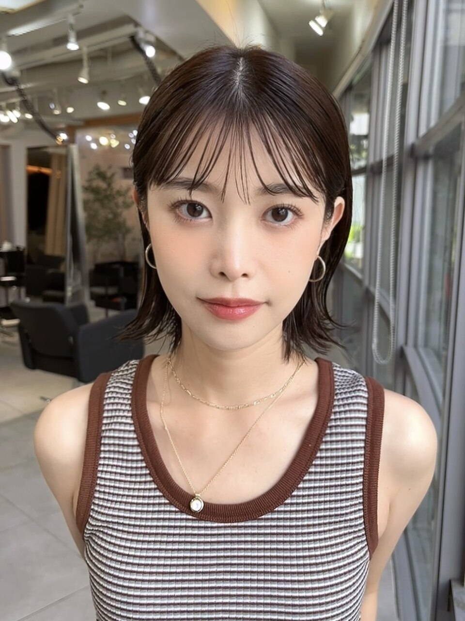大人可愛いボブショートボブ20代30代ショートカット[青山表参道]