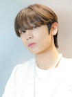 韓国風　シースルーマッシュウルフ
