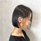 うる艶髪☆インナーオレンジ+髪質改善縮毛矯正☆