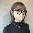 【 切りっぱなしボブ × オリーブグレージュ 】浅野美紀