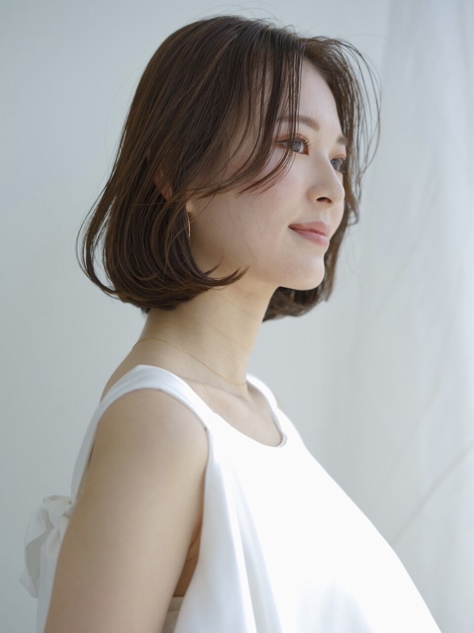 韓国ボブ×ブリーチ無しで作るヘーゼルベージュカラー♪