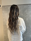 ハイライト風スタイル10代20代プルエクステデザインカラー