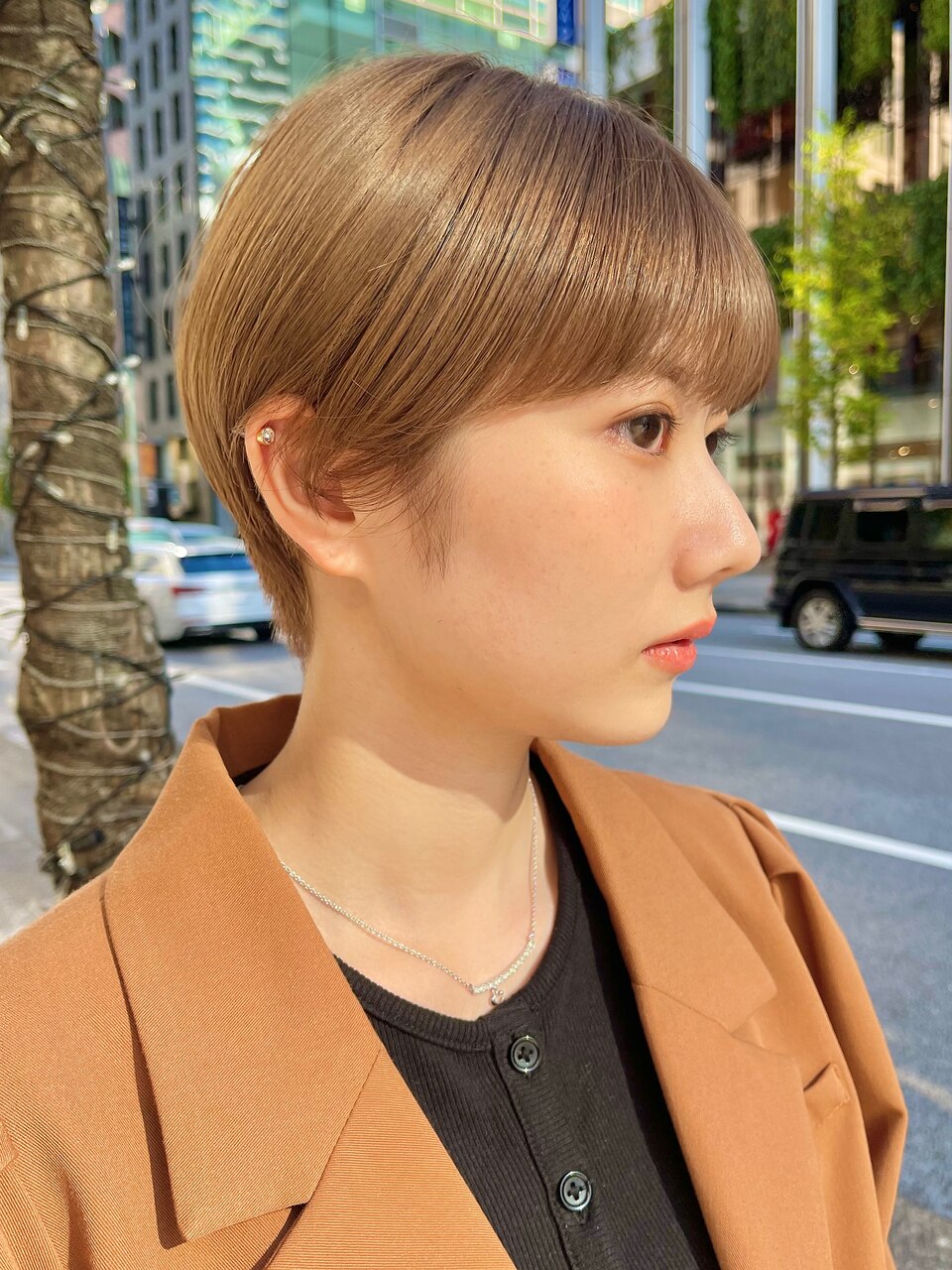 【デザインカラー】マッシュショート×ミルクティーベージュ◎