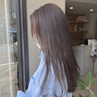 ブリーチなしダブルカラー ブリーチなし グレージュ 落合