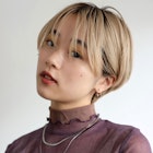 ミルクティーアッシュ×マッシュショート