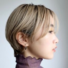 ミルクティーアッシュ×マッシュショート