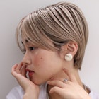 渋谷*斜めバンググレージュカラーシルキーベージュ坂本062