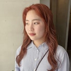 ブリーチなしダブルカラーオレンジ コーラルオレンジ 落合