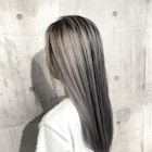 バレイヤージュ×ホワイトシルバー