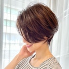 ショートボブ/ハンサムショート/丸みショート20代30代