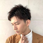 爽やかメンズカット×アップバング