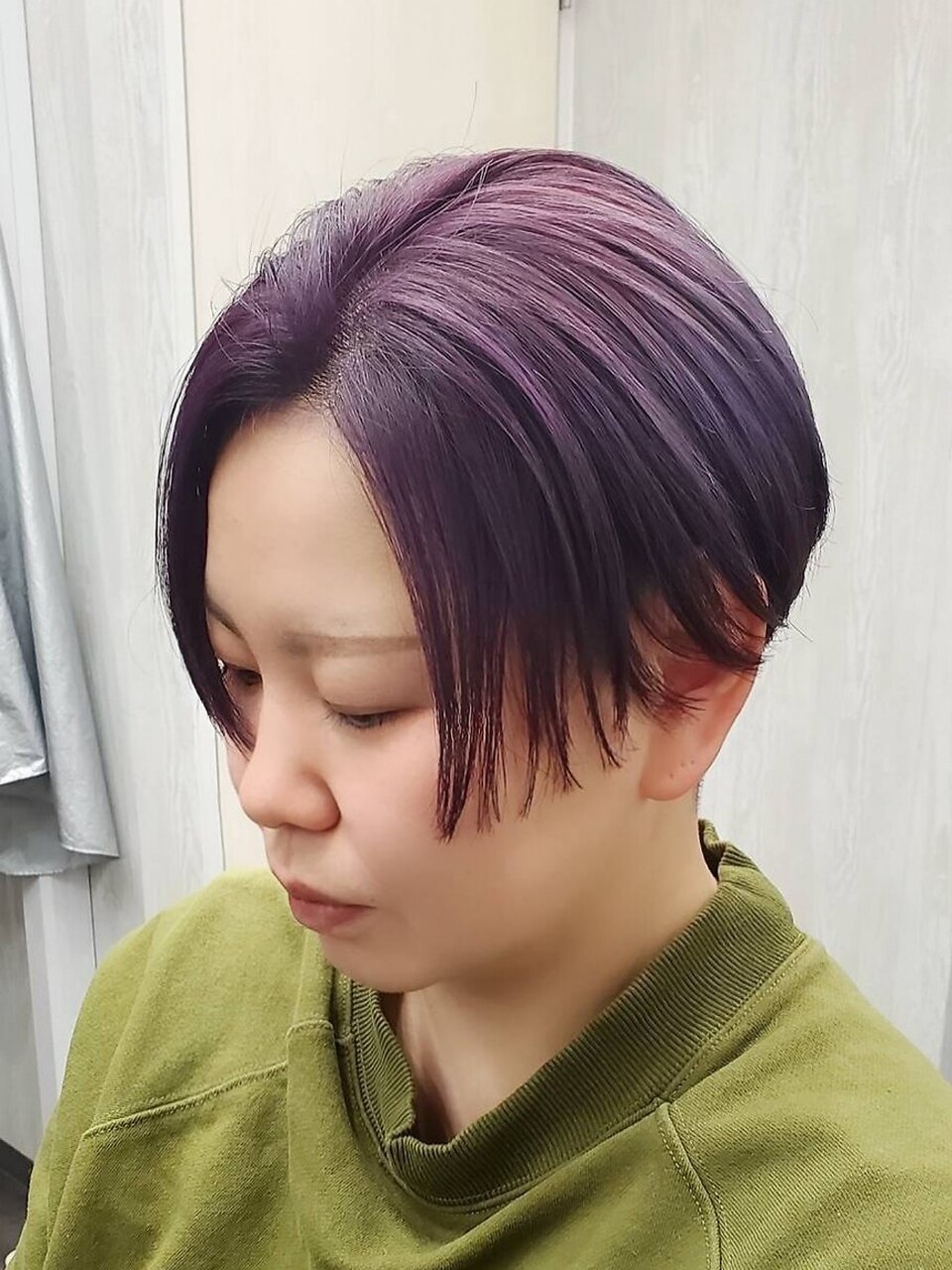 ハンサムショート×ラベンダー