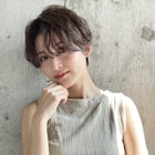 ハンサムショート/ニュアンスパーマ/ベージュカラー/マッシュ