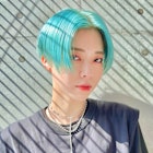 【デザインカラー】ハンサムショート×ペールブルー◎