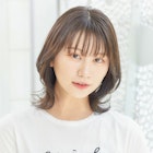 ウルフレイヤーボブ × アッシュブラウン