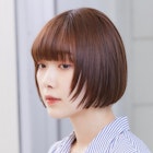 顔周りレイヤーボブ☆ぷつっとラインでモードテイスト!