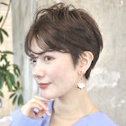 大人マッシュショート/丸みショート/イメチェン/30代40代50代