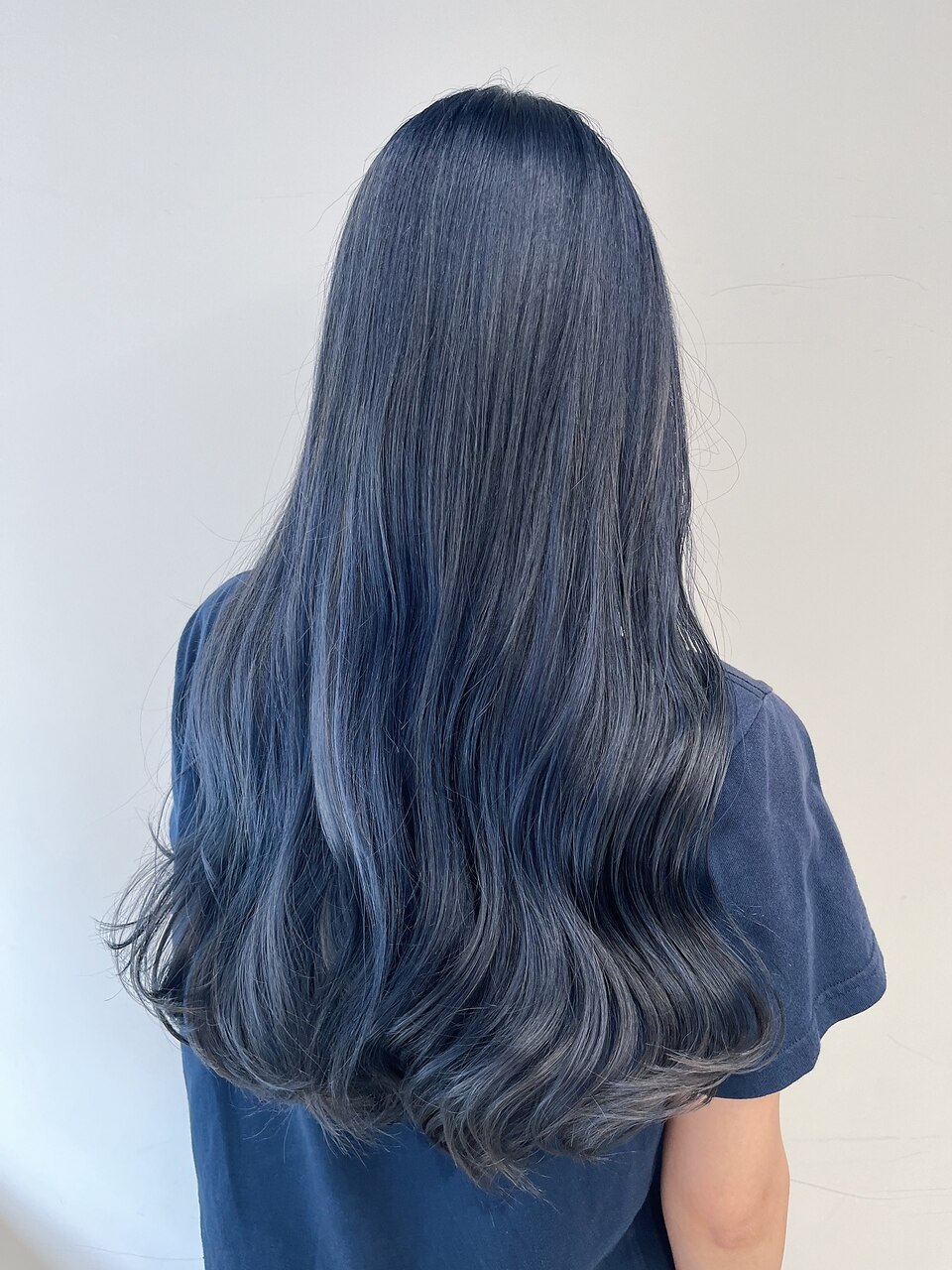 ダブルカラーでクールネイビーブルー【RISA】