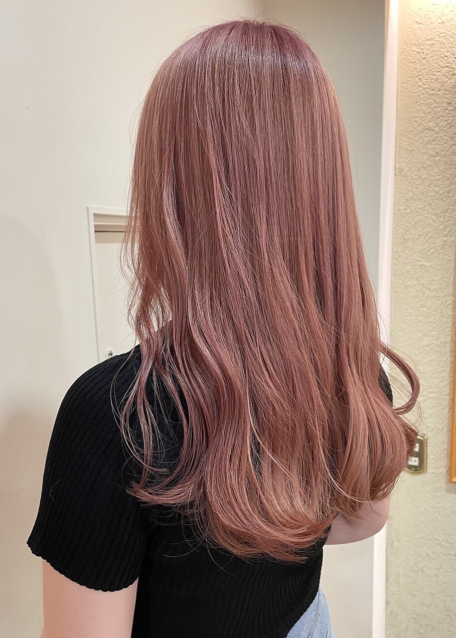 ピンクベージュカラー【HAIR'S Lunetta 井上】