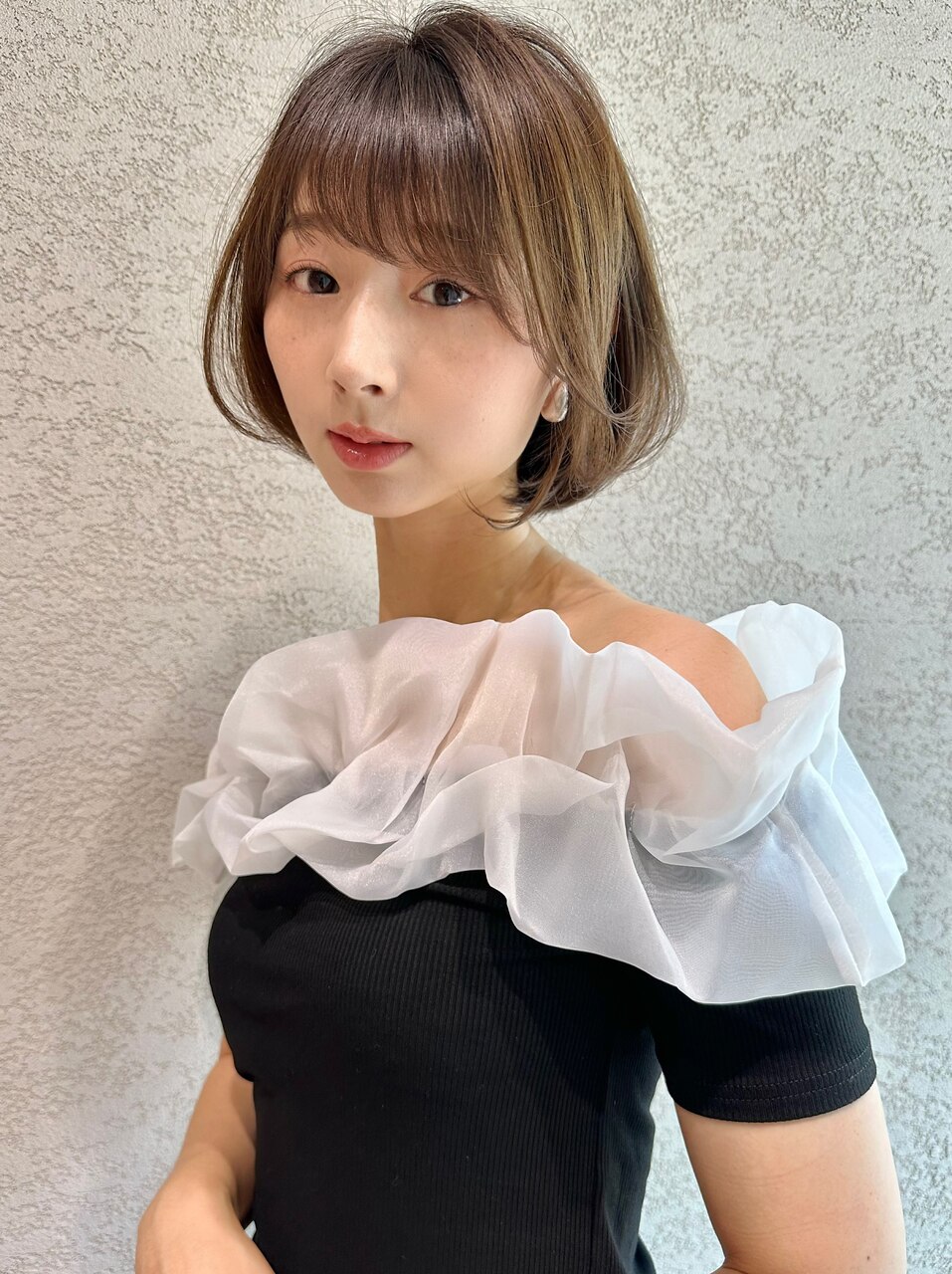 ふわっと揺れるショートボブが可愛い