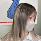 【デザインカット】ロングボブ×高めインナーカラー◎