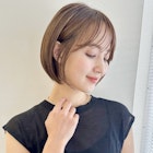 似合わせカット×小顔丸みボブ