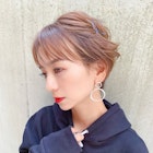 ショートカット ヘアピンアレンジ