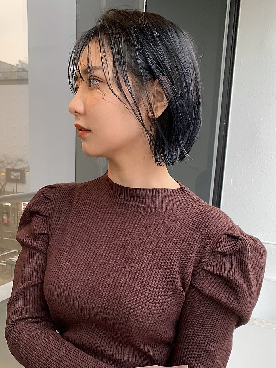 【 ナチュラルボブ × アッシュグレー 】浅野美紀