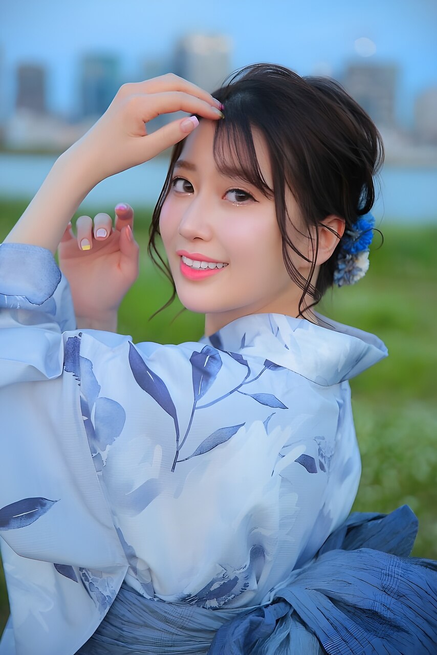 浴衣に合うゆるふわアップスタイルヘアセット