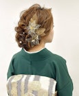 着物に似合うアップスタイルヘアセット