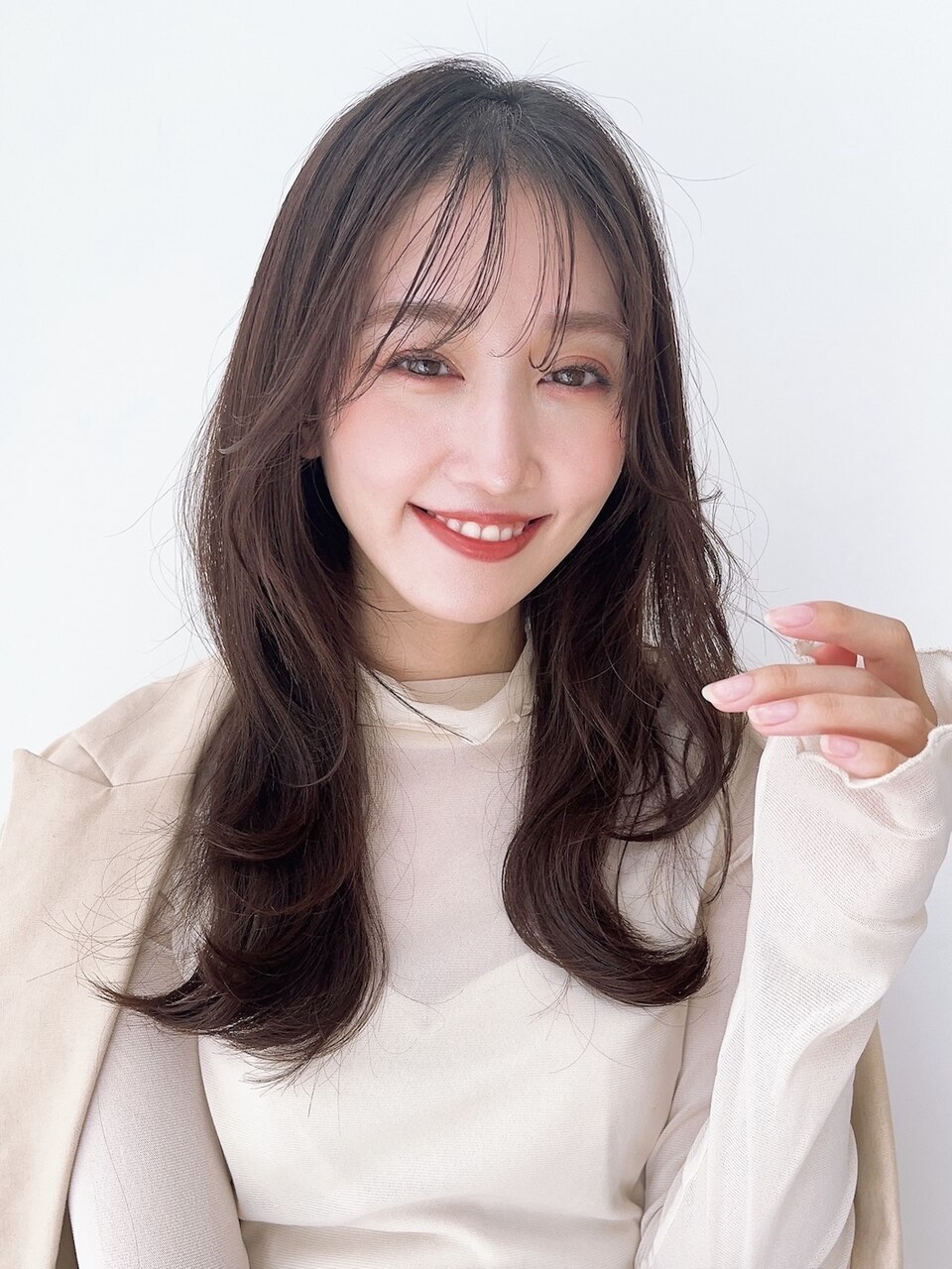 大人女性シースルーバング