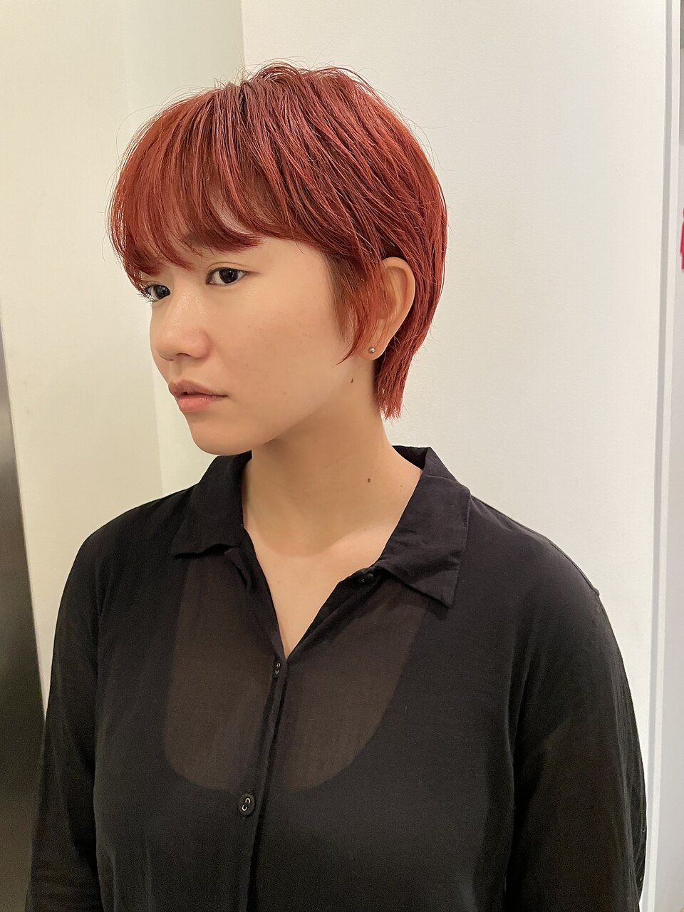 秋ヘア＊カシスオレンジショート