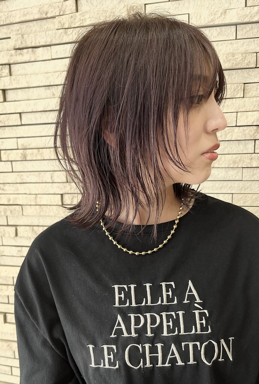 小顔シルエットなマッシュウルフ♪