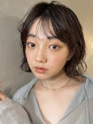 【PARK】ラベンダーブラウン×ニュアンスくびれボブ