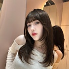 韓国ザクザクレイヤー ブルーブラック 顔周り haruhi