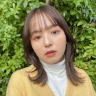 △大人可愛いレイヤーカット艶カラーチョコレートブラウン