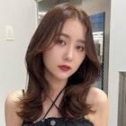 4513アッシュブラック髪質改善レイヤーロング艶髪ワンホンヘア