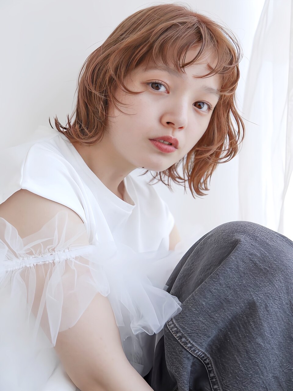 こなれ前髪×くびれレイヤーボブ