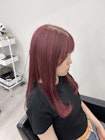 ブリーチカラー　カシスレッド