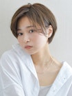 黒髪/ボブルフ/ネビージュ/小顔/ワンレン/イメチェン/前髪/ 1043