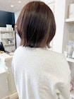 福山人気caaryピンクブラウンインナーカラーぱっつん前髪外ハネ