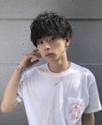 遊び心のある強めパーマ×束感プレイマッシュ！