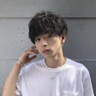 遊び心のある強めパーマ×束感プレイマッシュ!