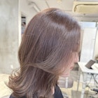 ○ブリーチなしラベンダーベージュ○前髪なし