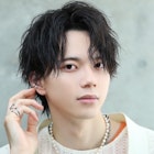 センターパートウルフ【ツイスト】